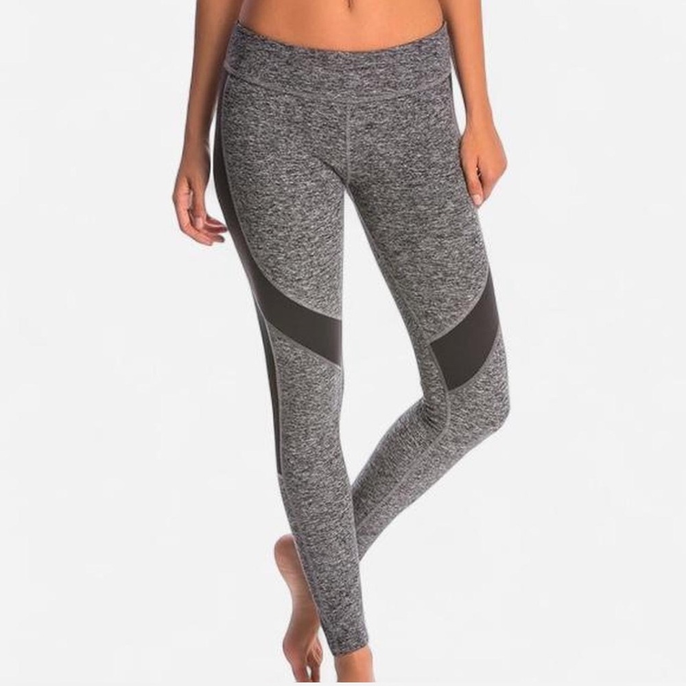 Beyond Yoga Spacedye Charcoal and Black Leggings